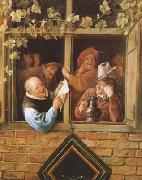 Jan Steen Rhetoricians at a Window (mk08) china oil painting reproduction